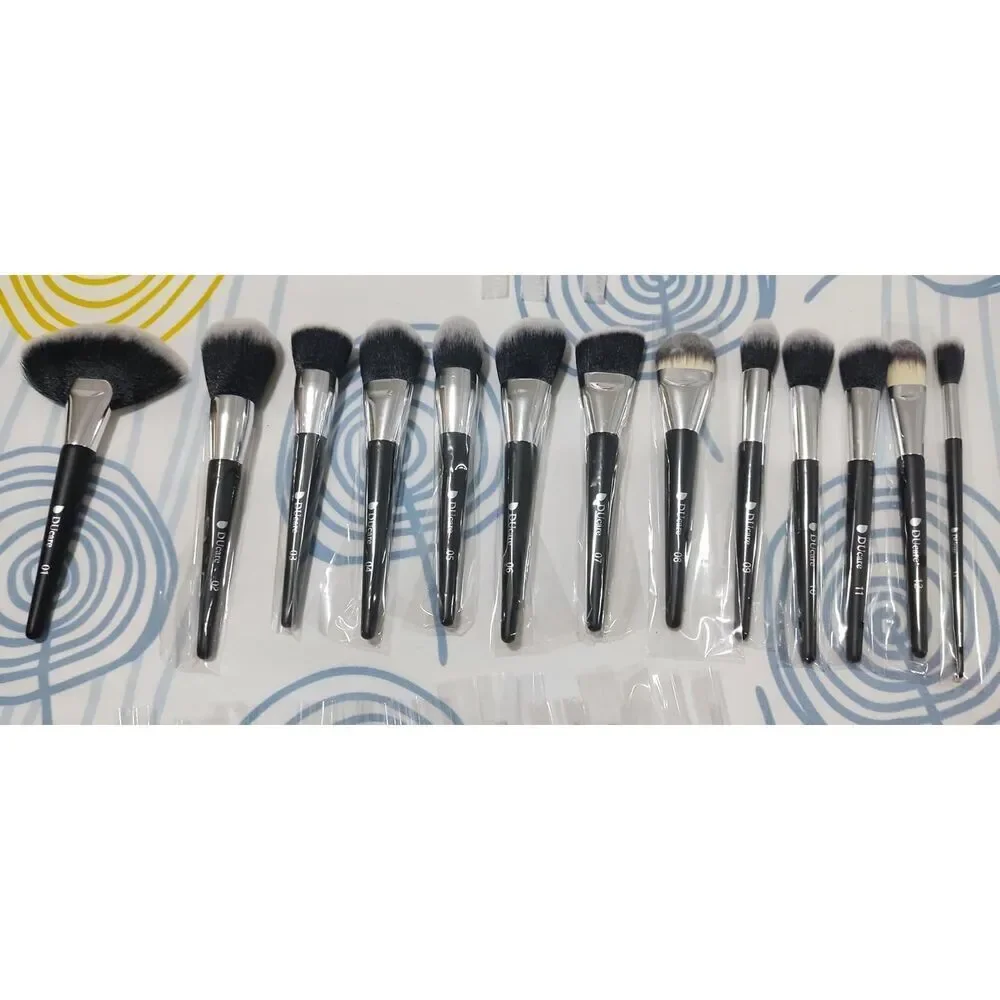 DUcare 32pieces Black Premium Synthetic Kabuki Makeup Brushes Set